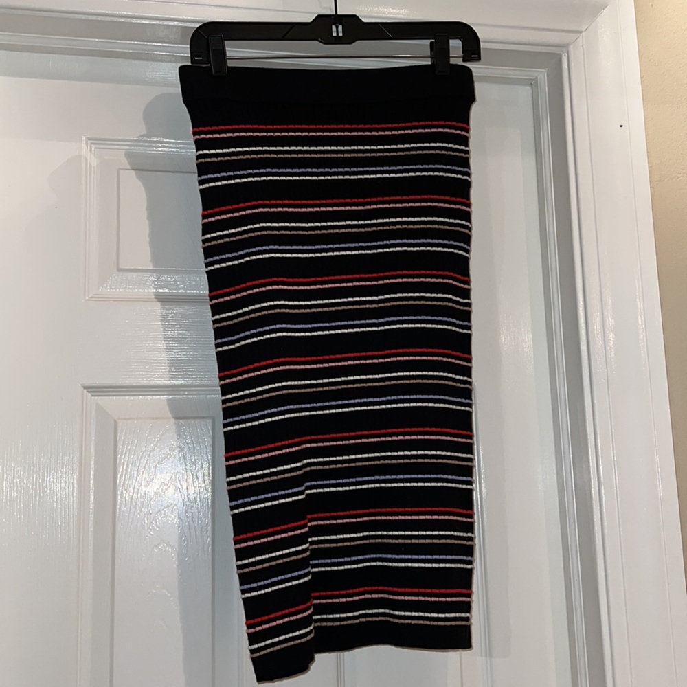 Never worn! Ann Taylor Stripe Ribbed Sweater pencil Skirt